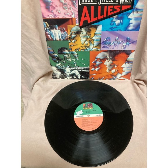 1983 CSN Crosby Stills Nash Allies LP Vinyl Album - Picture 2 of 4